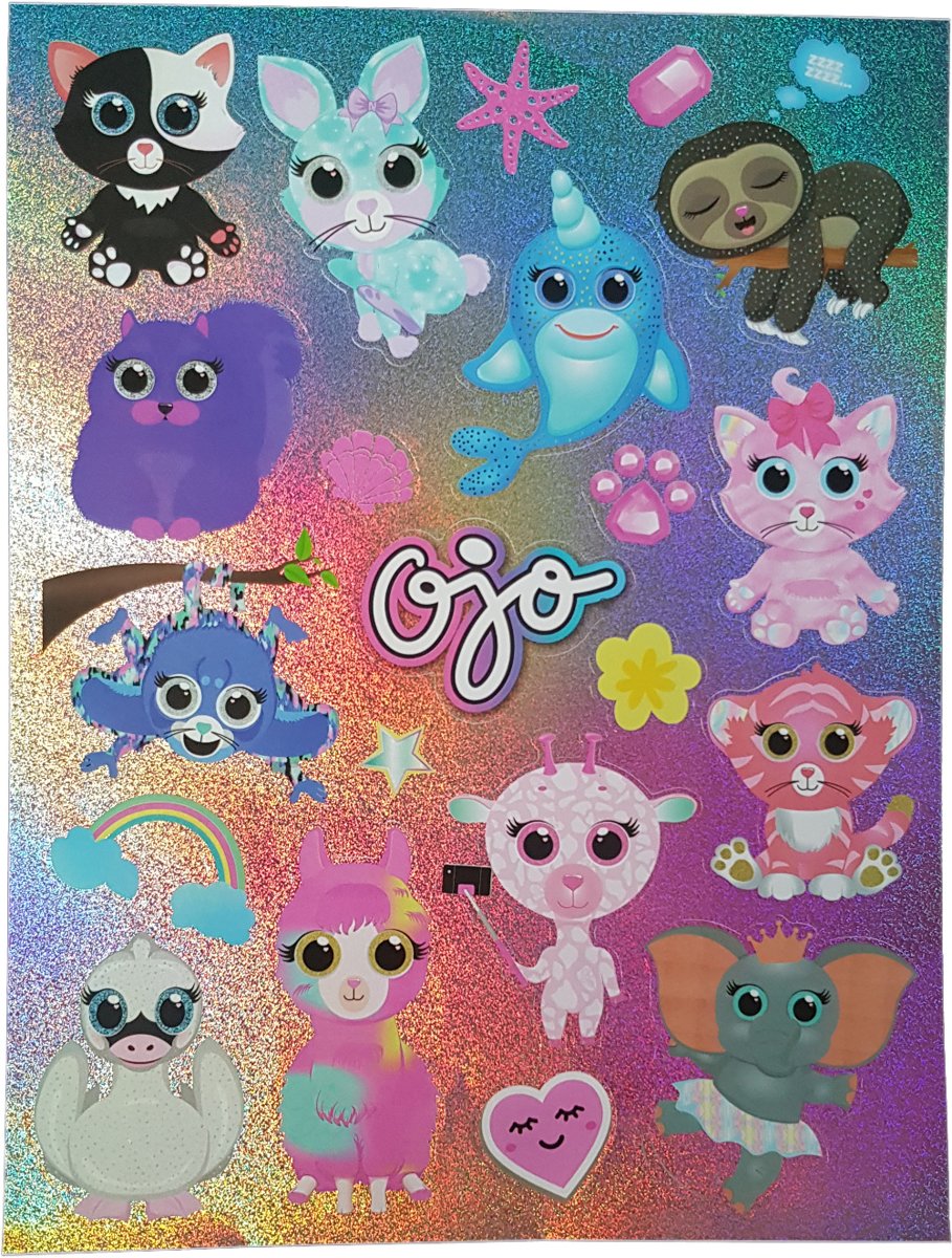 Glitter stickers Ojo